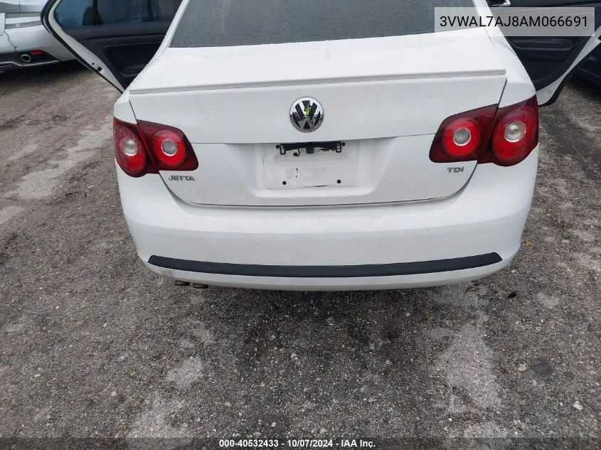 2010 Volkswagen Jetta Tdi VIN: 3VWAL7AJ8AM066691 Lot: 40532433