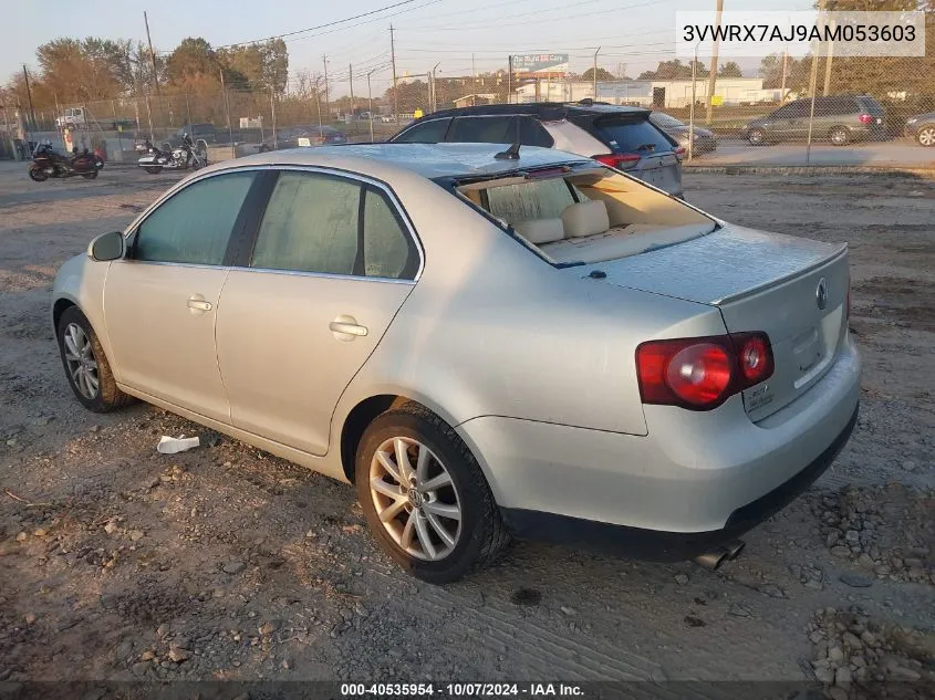 2010 Volkswagen Jetta Se/Sel VIN: 3VWRX7AJ9AM053603 Lot: 40535954