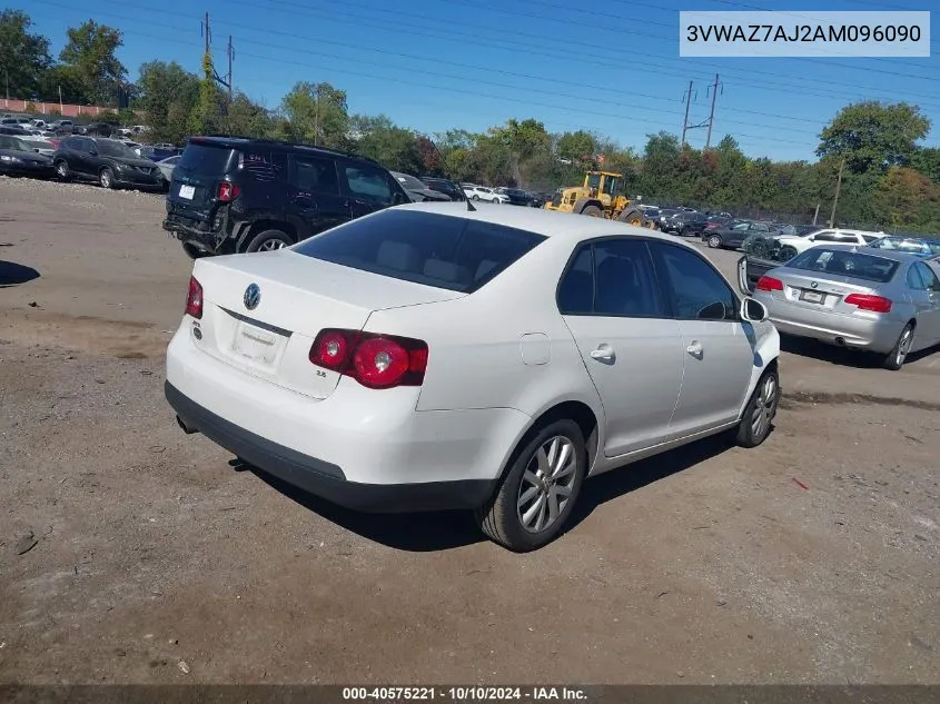 2010 Volkswagen Jetta Limited Edition VIN: 3VWAZ7AJ2AM096090 Lot: 40575221