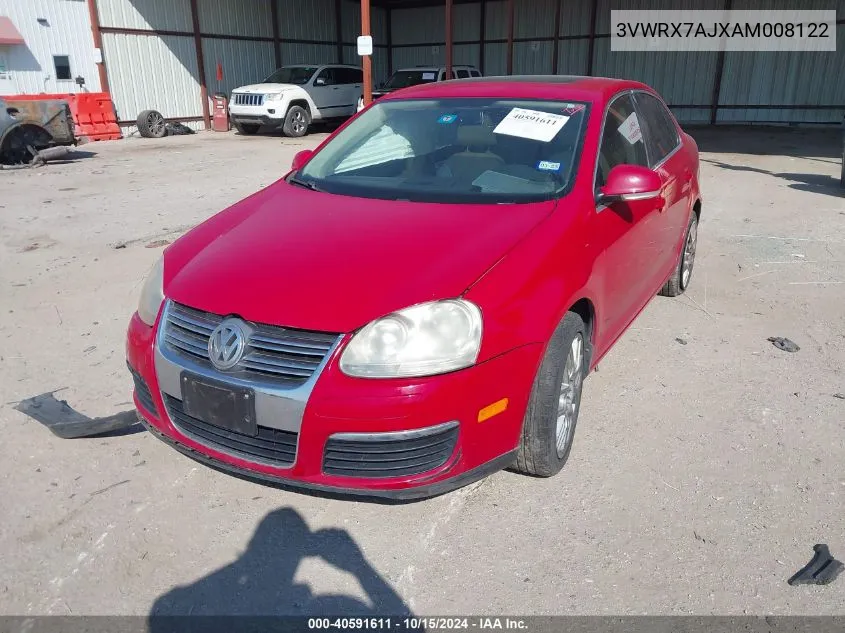 2010 Volkswagen Jetta Se VIN: 3VWRX7AJXAM008122 Lot: 40591611