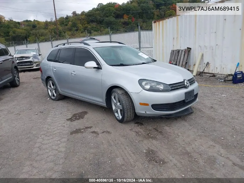 2010 Volkswagen Jetta Tdi VIN: 3VWPL7AJ6AM689415 Lot: 40596135