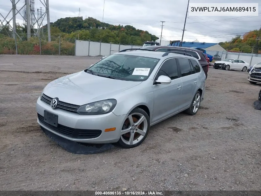 2010 Volkswagen Jetta Tdi VIN: 3VWPL7AJ6AM689415 Lot: 40596135