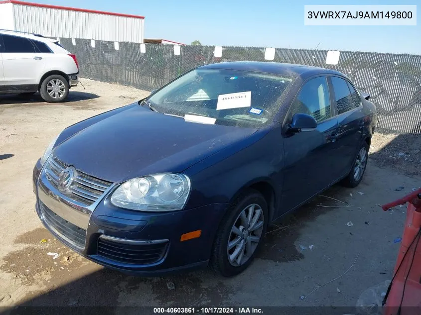 3VWRX7AJ9AM149800 2010 Volkswagen Jetta Se/Sel