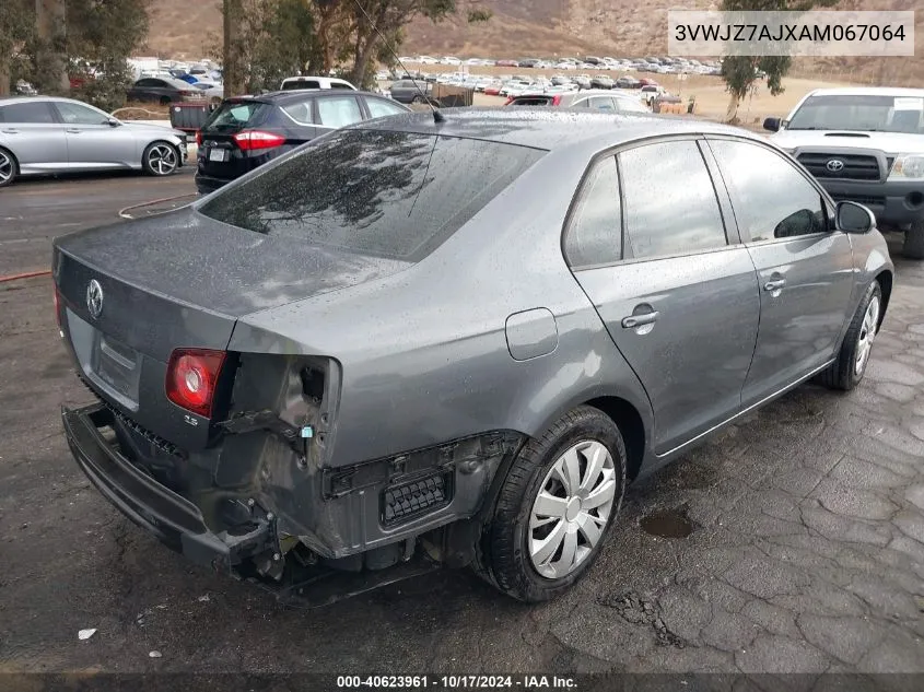 2010 Volkswagen Jetta S VIN: 3VWJZ7AJXAM067064 Lot: 40623961