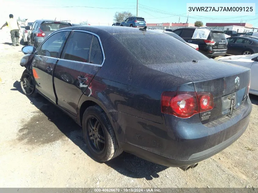 2010 Volkswagen Jetta Se VIN: 3VWRZ7AJ7AM009125 Lot: 40626670