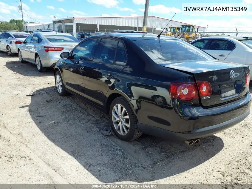 2010 Volkswagen Jetta Limited Edition VIN: 3VWRX7AJ4AM135349 Lot: 40628729