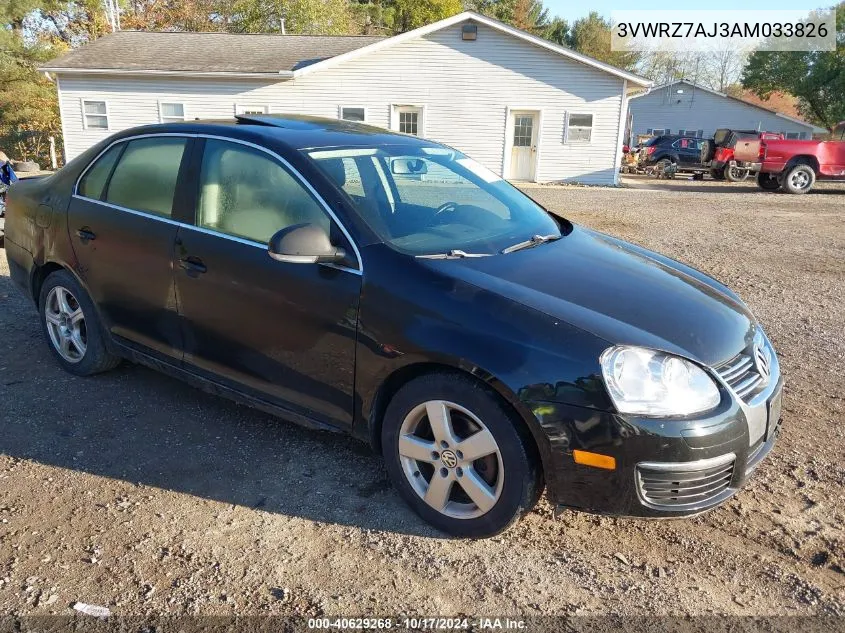 2010 Volkswagen Jetta Se VIN: 3VWRZ7AJ3AM033826 Lot: 40629268