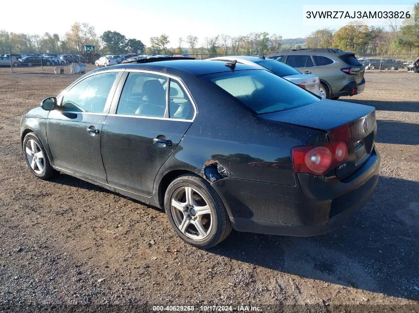 2010 Volkswagen Jetta Se VIN: 3VWRZ7AJ3AM033826 Lot: 40629268