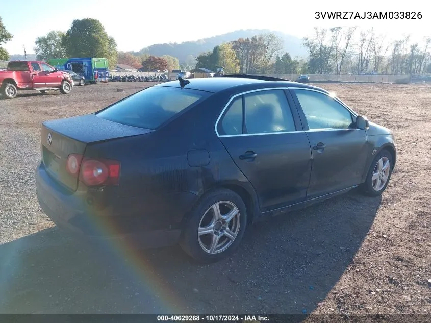 2010 Volkswagen Jetta Se VIN: 3VWRZ7AJ3AM033826 Lot: 40629268