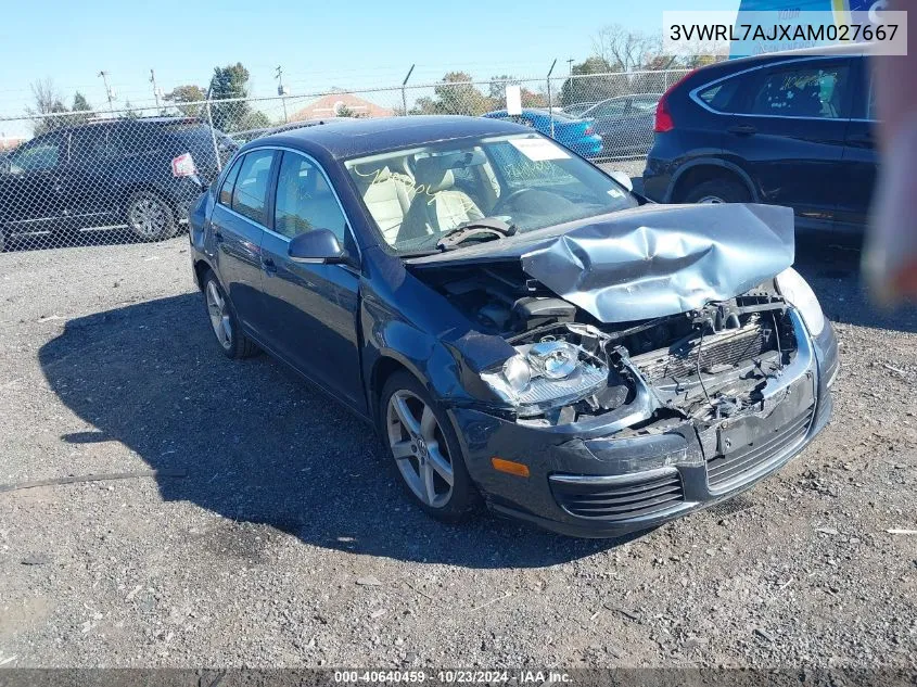 2010 Volkswagen Jetta Tdi VIN: 3VWRL7AJXAM027667 Lot: 40640459