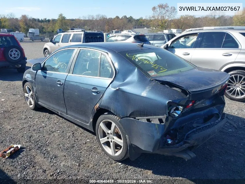 2010 Volkswagen Jetta Tdi VIN: 3VWRL7AJXAM027667 Lot: 40640459