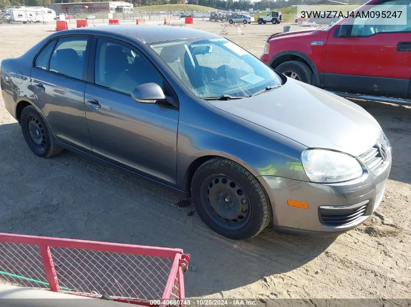 2010 Volkswagen Jetta S VIN: 3VWJZ7AJ4AM095247 Lot: 40680748