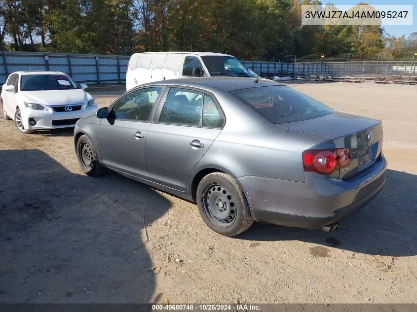 2010 Volkswagen Jetta S VIN: 3VWJZ7AJ4AM095247 Lot: 40680748