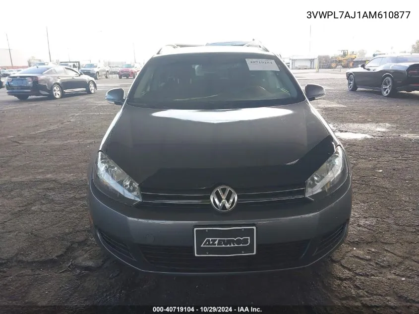 2010 Volkswagen Jetta Tdi VIN: 3VWPL7AJ1AM610877 Lot: 40719104