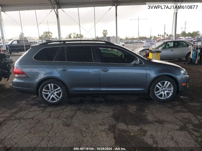 2010 Volkswagen Jetta Tdi VIN: 3VWPL7AJ1AM610877 Lot: 40719104