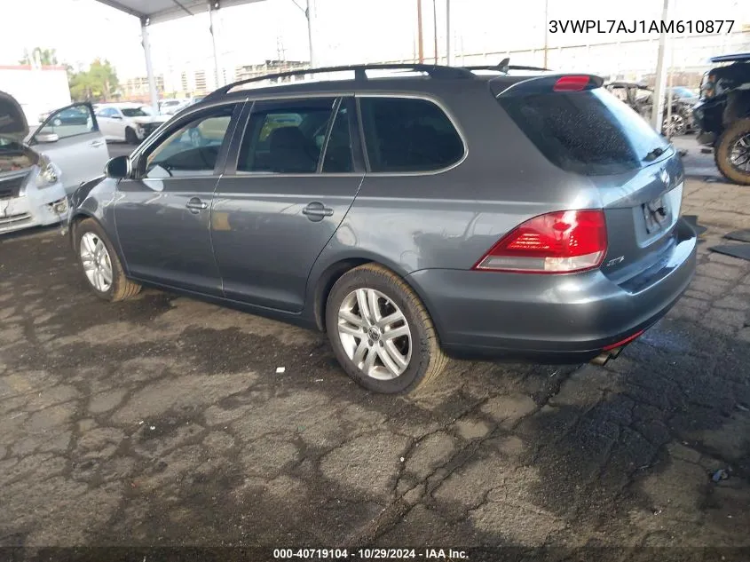 2010 Volkswagen Jetta Tdi VIN: 3VWPL7AJ1AM610877 Lot: 40719104