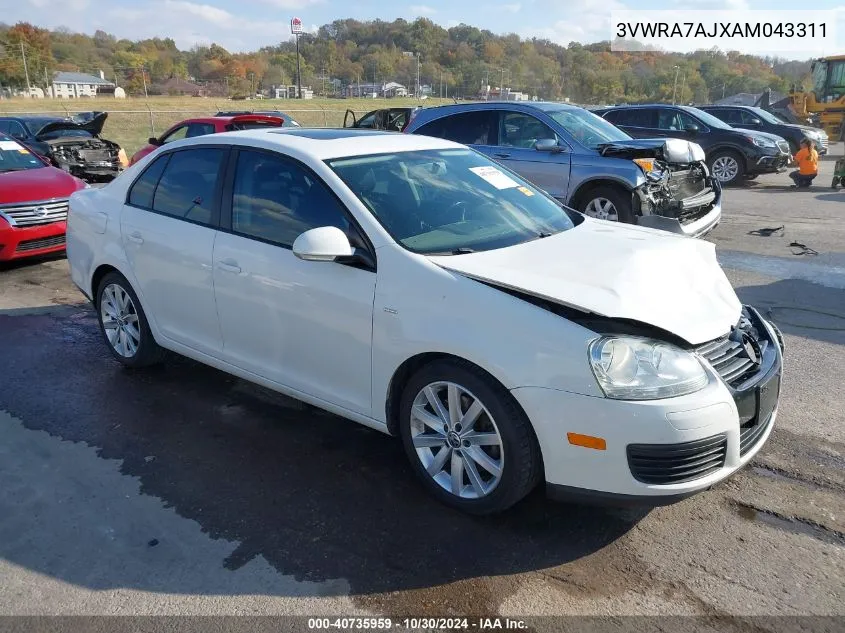 2010 Volkswagen Jetta Wolfsburg Edition VIN: 3VWRA7AJXAM043311 Lot: 40735959