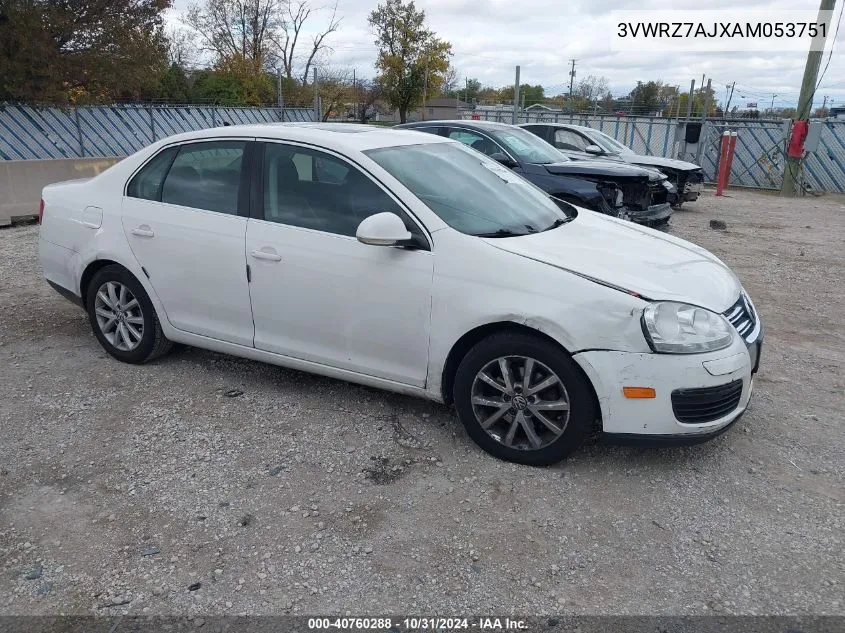 2010 Volkswagen Jetta Se VIN: 3VWRZ7AJXAM053751 Lot: 40760288