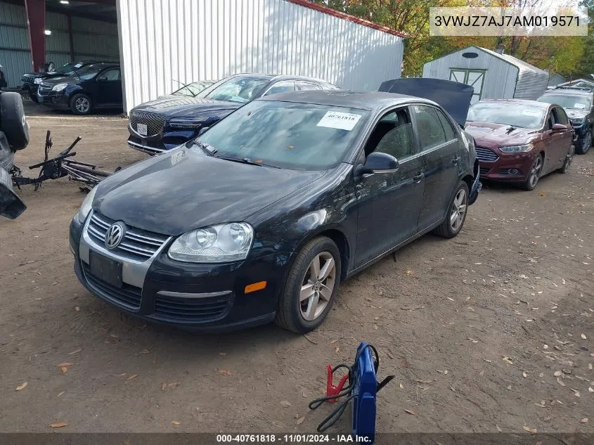 2010 Volkswagen Jetta S VIN: 3VWJZ7AJ7AM019571 Lot: 40761818