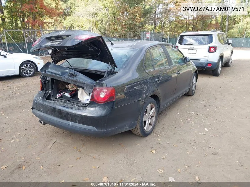 2010 Volkswagen Jetta S VIN: 3VWJZ7AJ7AM019571 Lot: 40761818