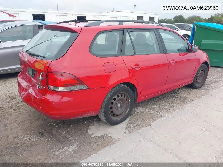 2010 Volkswagen Jetta S VIN: 3VWKX7AJ0AM623960 Lot: 40762360