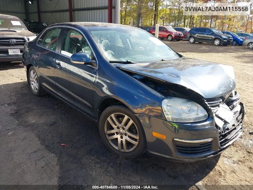 2010 Volkswagen Jetta Tdi VIN: 3VWAL7AJ0AM115558 Lot: 40784680