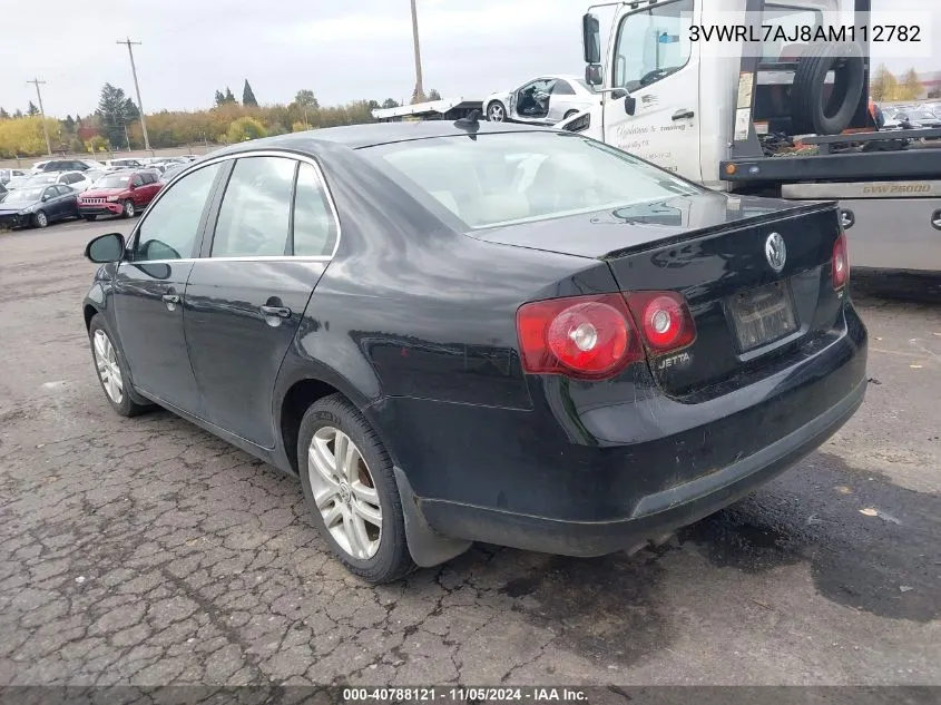 2010 Volkswagen Jetta Tdi VIN: 3VWRL7AJ8AM112782 Lot: 40788121