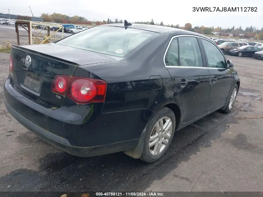 2010 Volkswagen Jetta Tdi VIN: 3VWRL7AJ8AM112782 Lot: 40788121