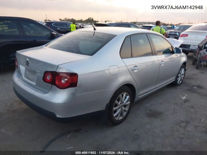 2010 Volkswagen Jetta Limited Edition VIN: 3VWRX7AJ6AM142948 Lot: 40811802