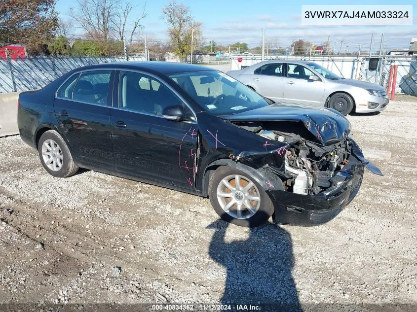 2010 Volkswagen Jetta Se VIN: 3VWRX7AJ4AM033324 Lot: 40834362