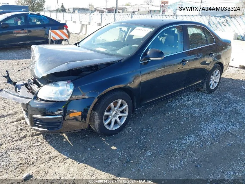 2010 Volkswagen Jetta Se VIN: 3VWRX7AJ4AM033324 Lot: 40834362