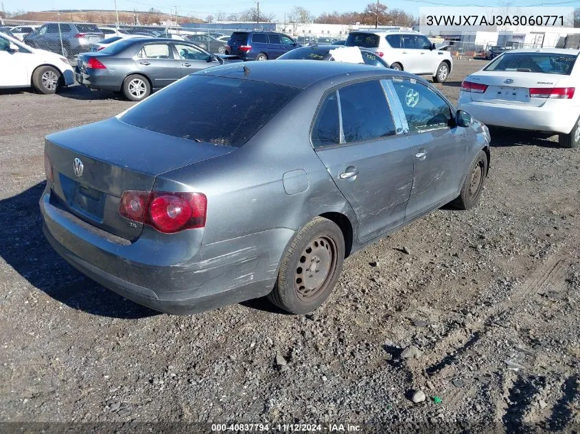 2010 Volkswagen Jetta S VIN: 3VWJX7AJ3A3060771 Lot: 40837794