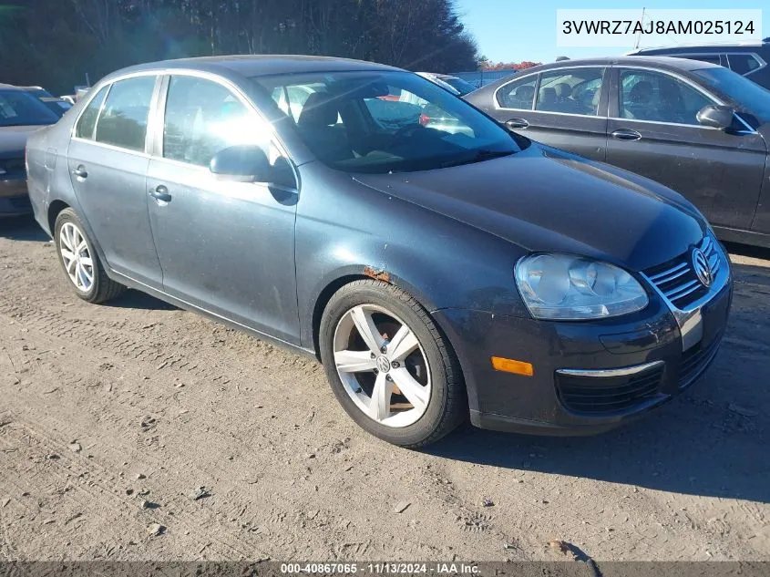 2010 Volkswagen Jetta Se VIN: 3VWRZ7AJ8AM025124 Lot: 40867065