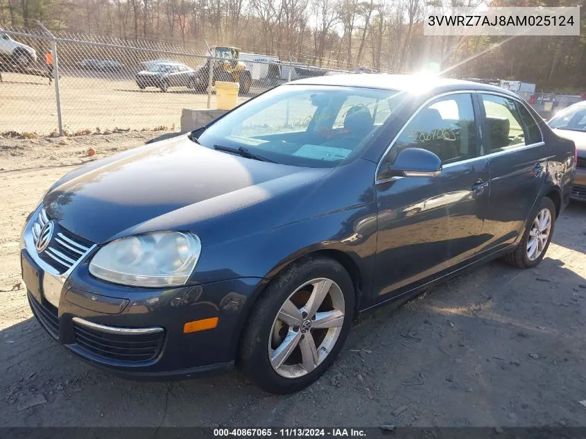 2010 Volkswagen Jetta Se VIN: 3VWRZ7AJ8AM025124 Lot: 40867065