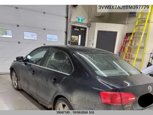 2011 Volkswagen Jetta Se VIN: 3VWBX7AJ8BM397779 Lot: 30047120