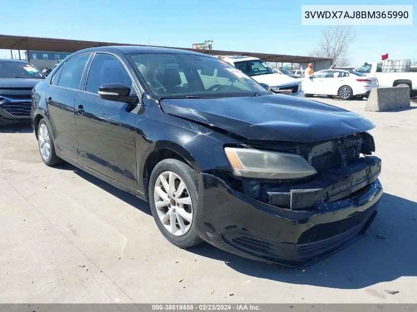 2011 Volkswagen Jetta 2.5L Se VIN: 3VWDX7AJ8BM365990 Lot: 38819458