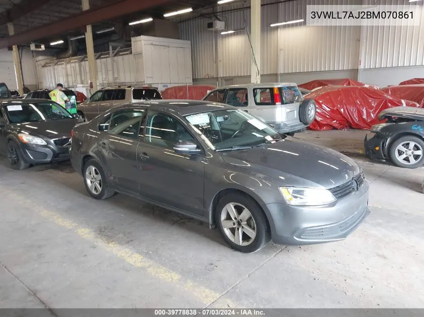 3VWLL7AJ2BM070861 2011 Volkswagen Jetta 2.0L Tdi