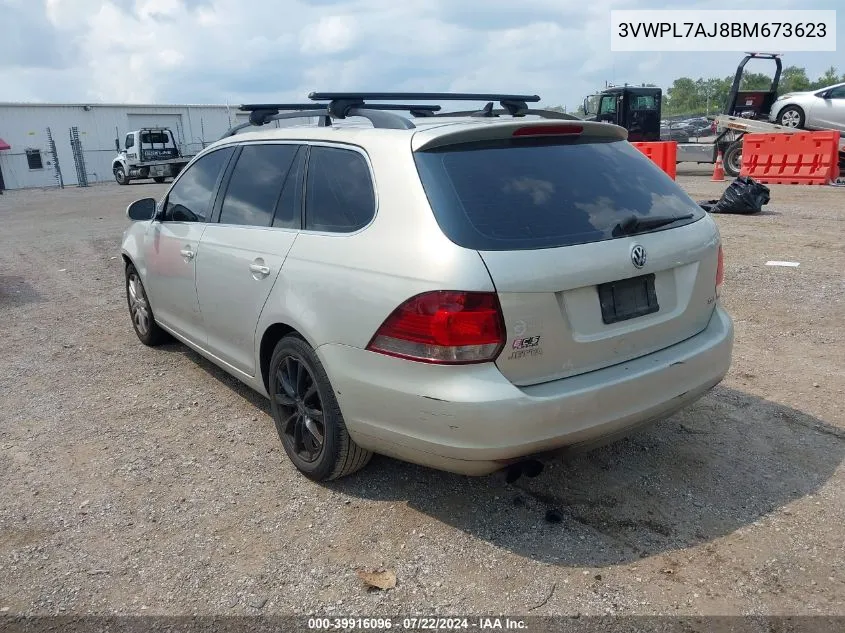 3VWPL7AJ8BM673623 2011 Volkswagen Jetta Sportwagen 2.0L Tdi