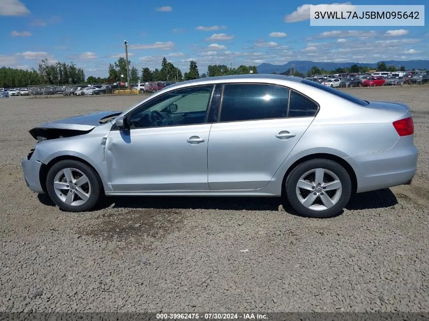 2011 Volkswagen Jetta 2.0L Tdi VIN: 3VWLL7AJ5BM095642 Lot: 39962475