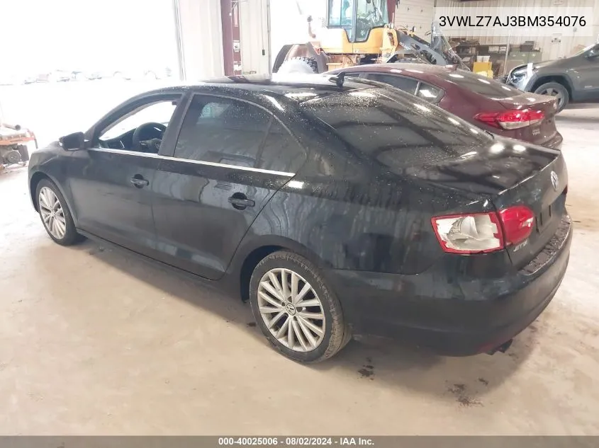 3VWLZ7AJ3BM354076 2011 Volkswagen Jetta 2.5L Sel