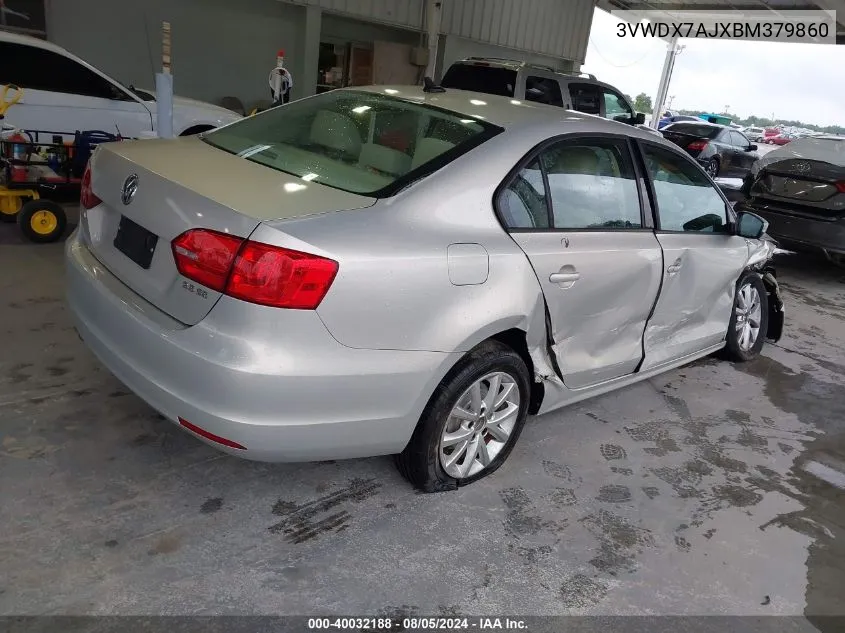 3VWDX7AJXBM379860 2011 Volkswagen Jetta 2.5L Se