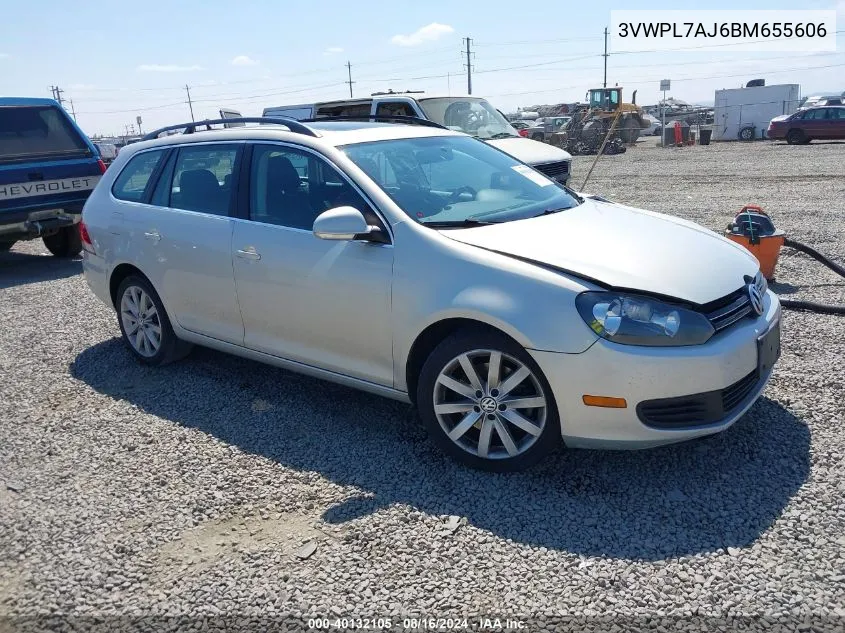 2011 Volkswagen Jetta Sportwagen 2.0L Tdi VIN: 3VWPL7AJ6BM655606 Lot: 40132105