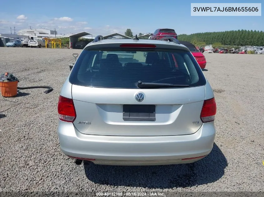 2011 Volkswagen Jetta Sportwagen 2.0L Tdi VIN: 3VWPL7AJ6BM655606 Lot: 40132105