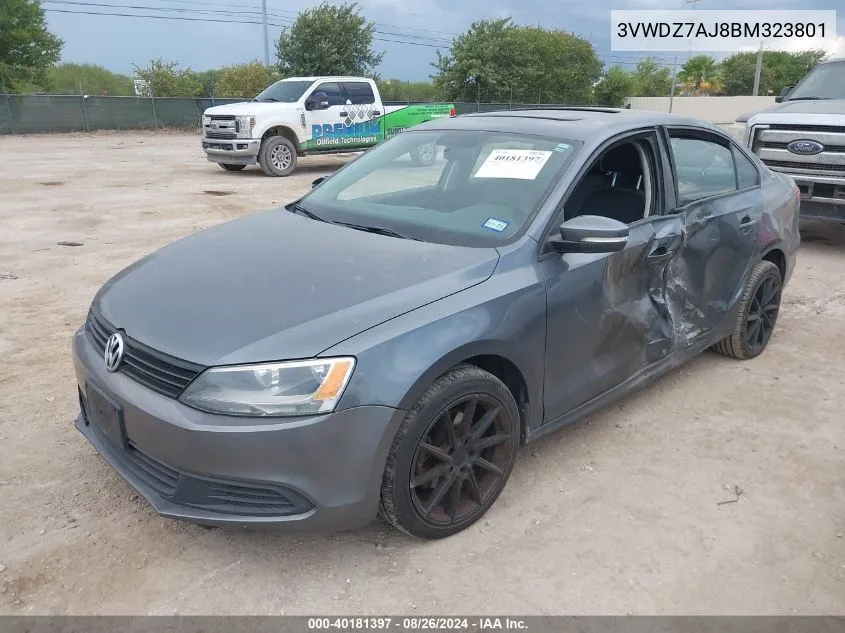 3VWDZ7AJ8BM323801 2011 Volkswagen Jetta 2.5L Se