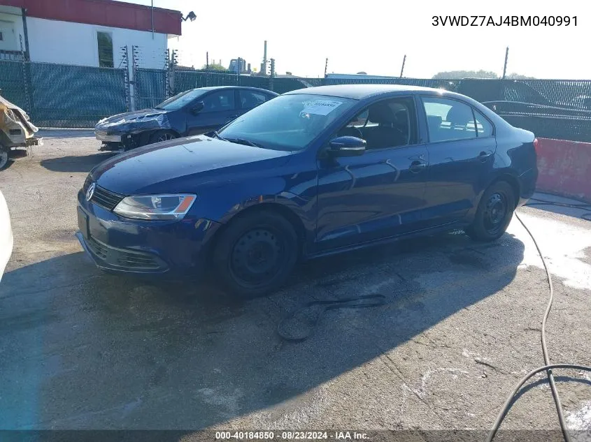 3VWDZ7AJ4BM040991 2011 Volkswagen Jetta 2.5L Se