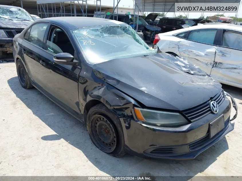 3VWDX7AJ4BM324899 2011 Volkswagen Jetta 2.5L Se