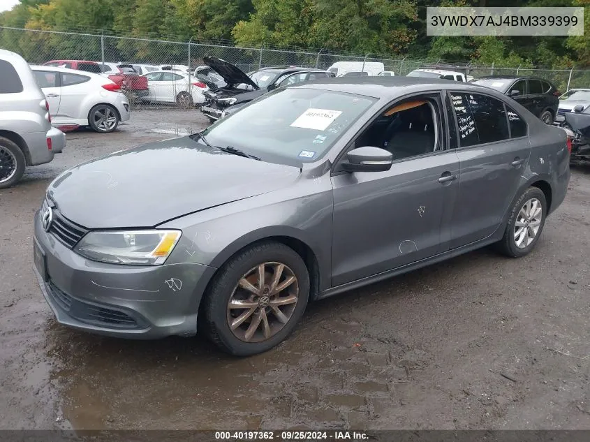 3VWDX7AJ4BM339399 2011 Volkswagen Jetta Se