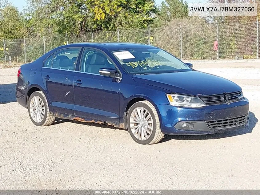 2011 Volkswagen Jetta 2.5L Sel VIN: 3VWLX7AJ7BM327050 Lot: 40488372