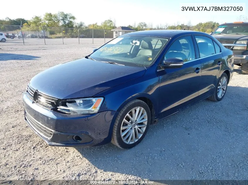 3VWLX7AJ7BM327050 2011 Volkswagen Jetta 2.5L Sel