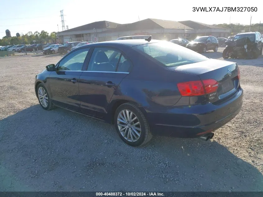 2011 Volkswagen Jetta 2.5L Sel VIN: 3VWLX7AJ7BM327050 Lot: 40488372